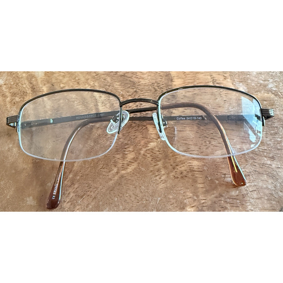 Renaissance Capri Eyeglasses Frame Coffee‎ 54-19-140 - Picture 2 of 9